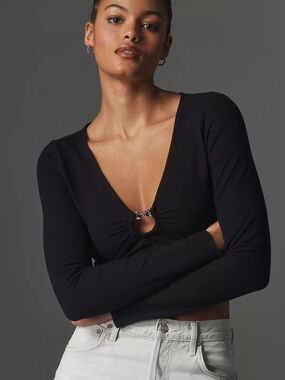 Maeve Tack House Long-Sleeve Top